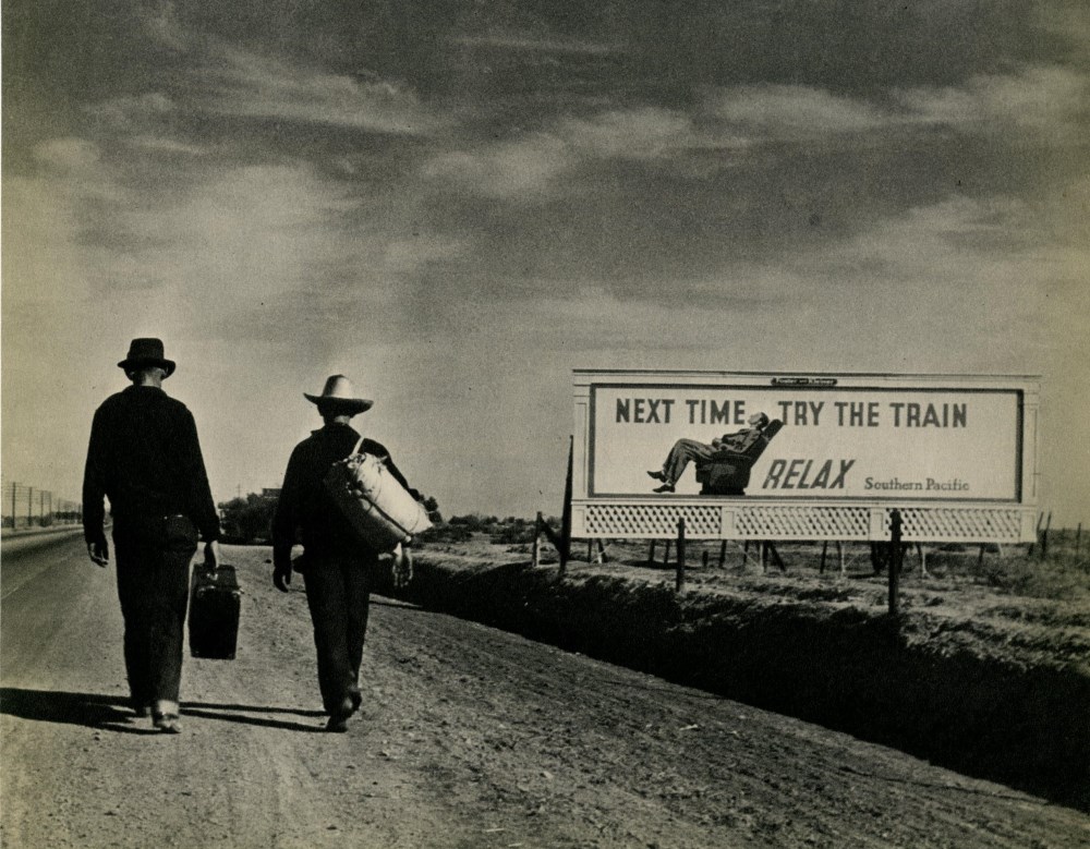 Lot #1198: DOROTHEA LANGE - Next Time Try the Train - Original vintage photogravure