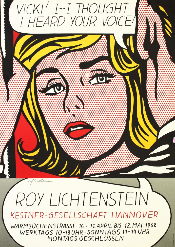Lot #1479: ROY LICHTENSTEIN - Vicki! I -- I Thought I Heard Your Voice! - Color offset lithograph