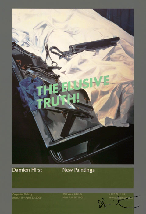 Lot #3073: DAMIEN HIRST - The Elusive Truth - Dissection Table with Tools - Color offset lithograph