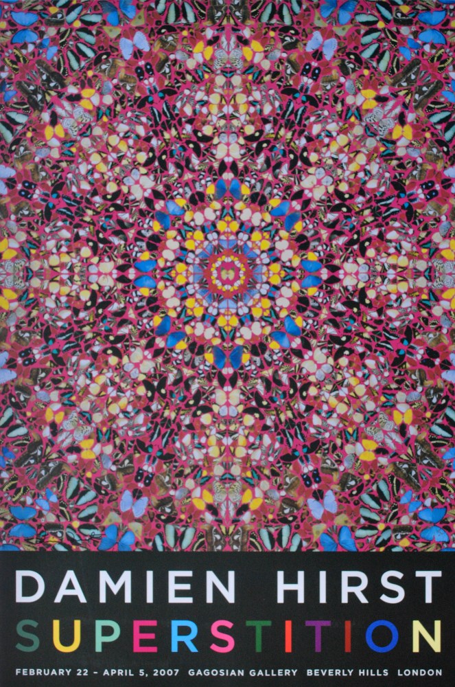 Lot #3016: DAMIEN HIRST - Superstition - Color offset lithograph