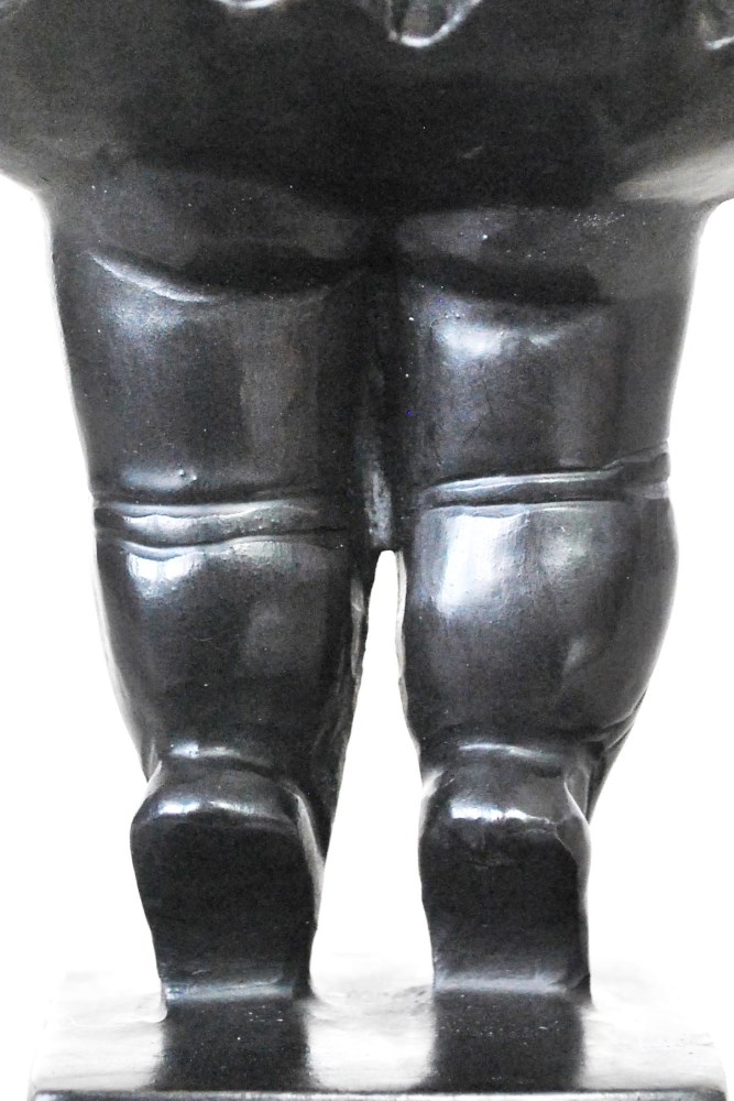 Lot #1556: FERNANDO BOTERO [imputée] - Bailarina con Tu-Tu - Bronze scuplture with dark brown patina