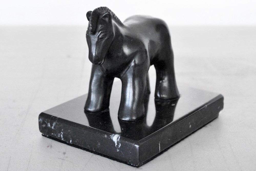 Lot #1830: FERNANDO BOTERO [impute] - Caballo Pequeo - Bronze sculpture with dark brown patina