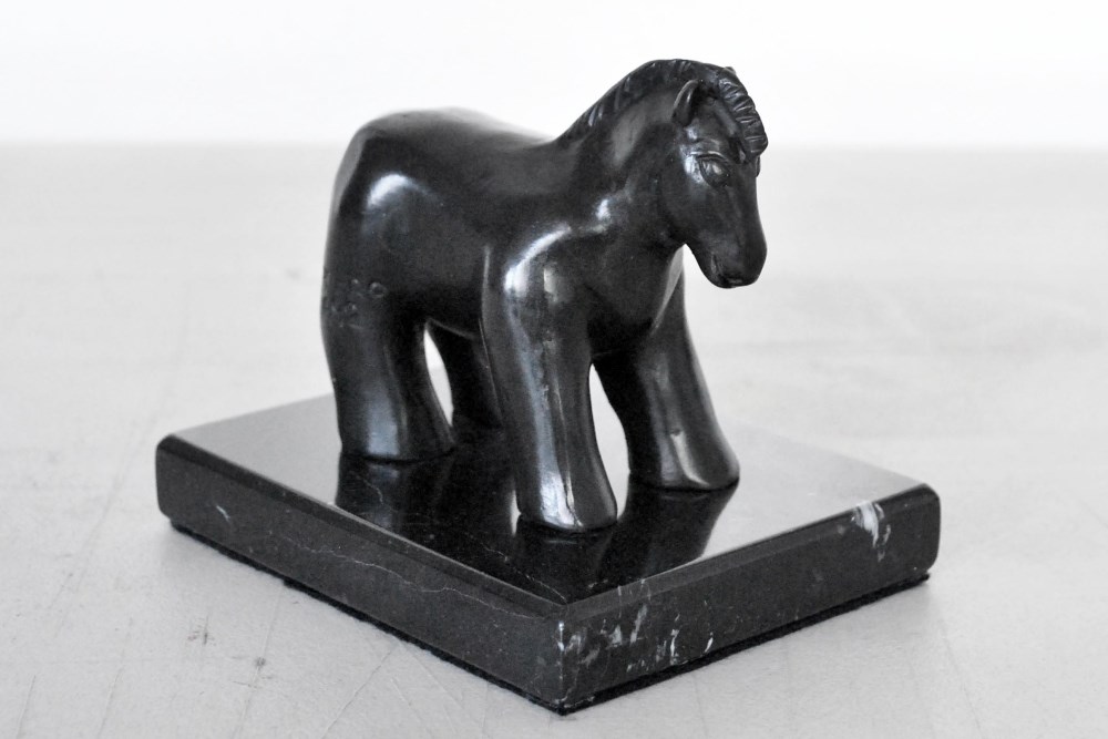 Lot #1830: FERNANDO BOTERO [impute] - Caballo Pequeo - Bronze sculpture with dark brown patina