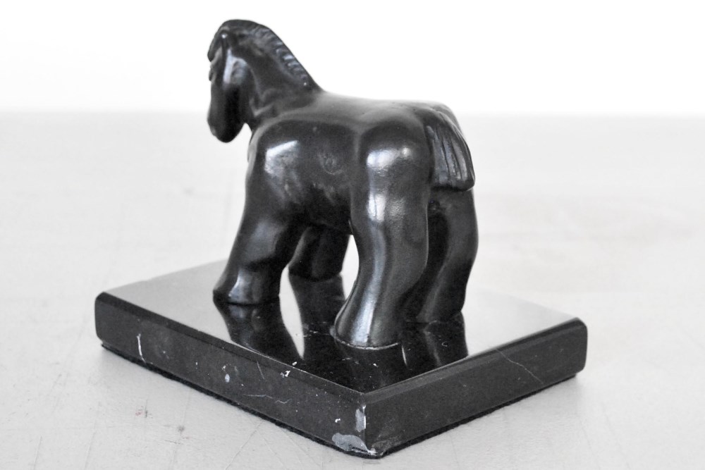 Lot #1589: FERNANDO BOTERO [imputée] - Caballo Pequeño - Bronze sculpture with dark brown patina