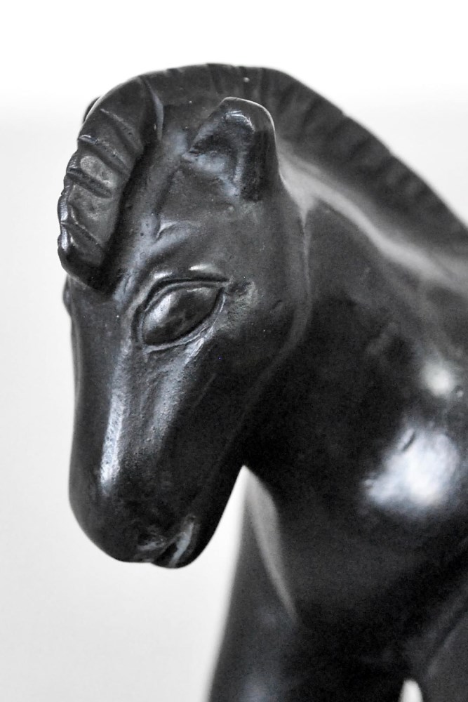 Lot #1589: FERNANDO BOTERO [imputée] - Caballo Pequeño - Bronze sculpture with dark brown patina