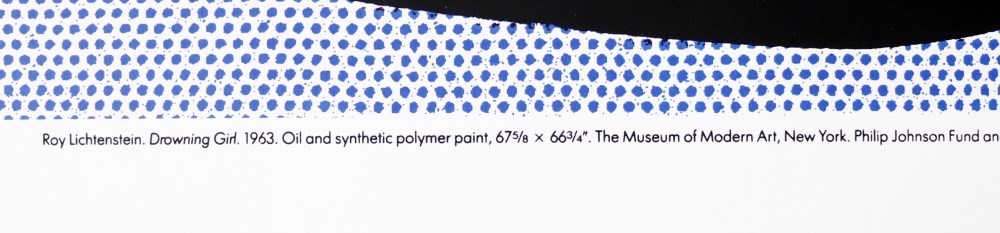 Lot #935: ROY LICHTENSTEIN - Drowning Girl - Color offset lithograph