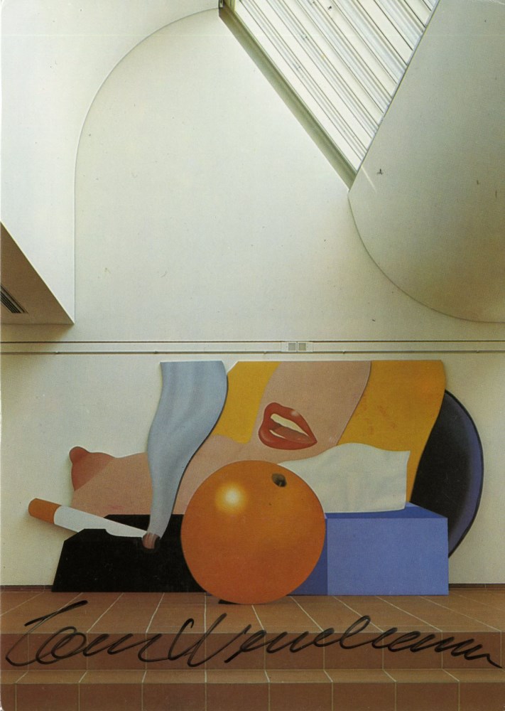 Lot #2191: TOM WESSELMANN - Great American Nude #98 - Original color offset lithograph postcard