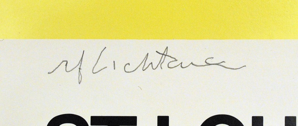Lot #1755: ROY LICHTENSTEIN - Bananas and Grapefruit - Color offset lithograph
