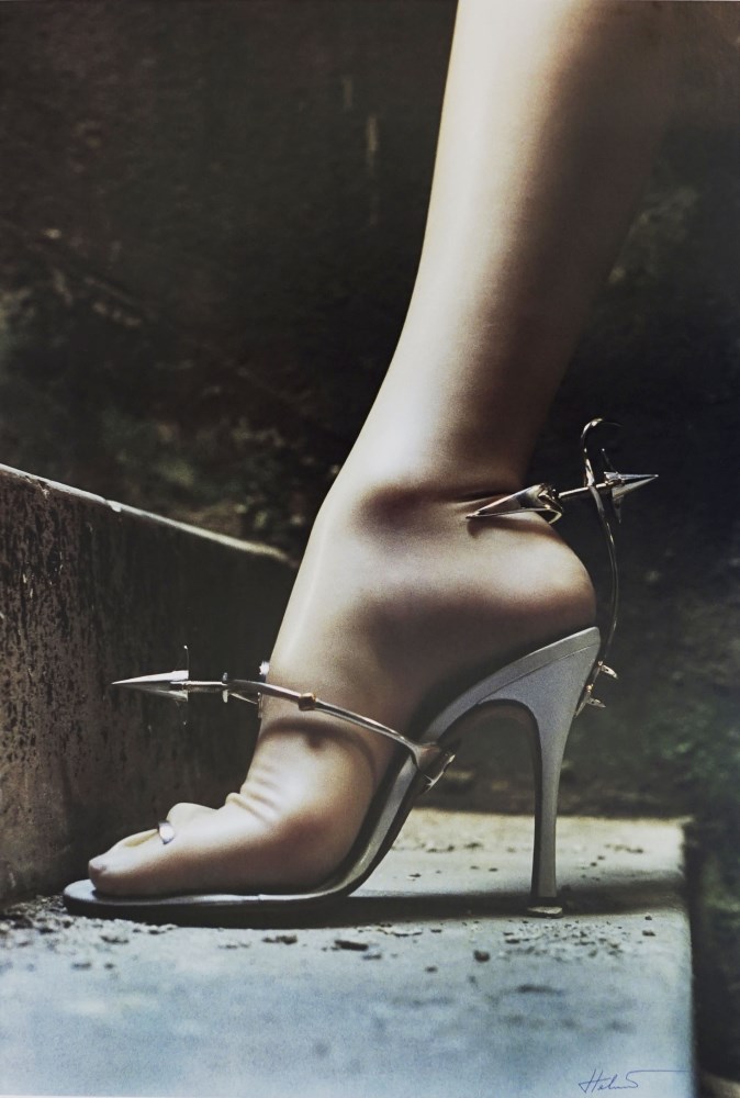 Lot #2920: HELMUT NEWTON - Shoe by Tristan Webber - Original vintage color photolithograph