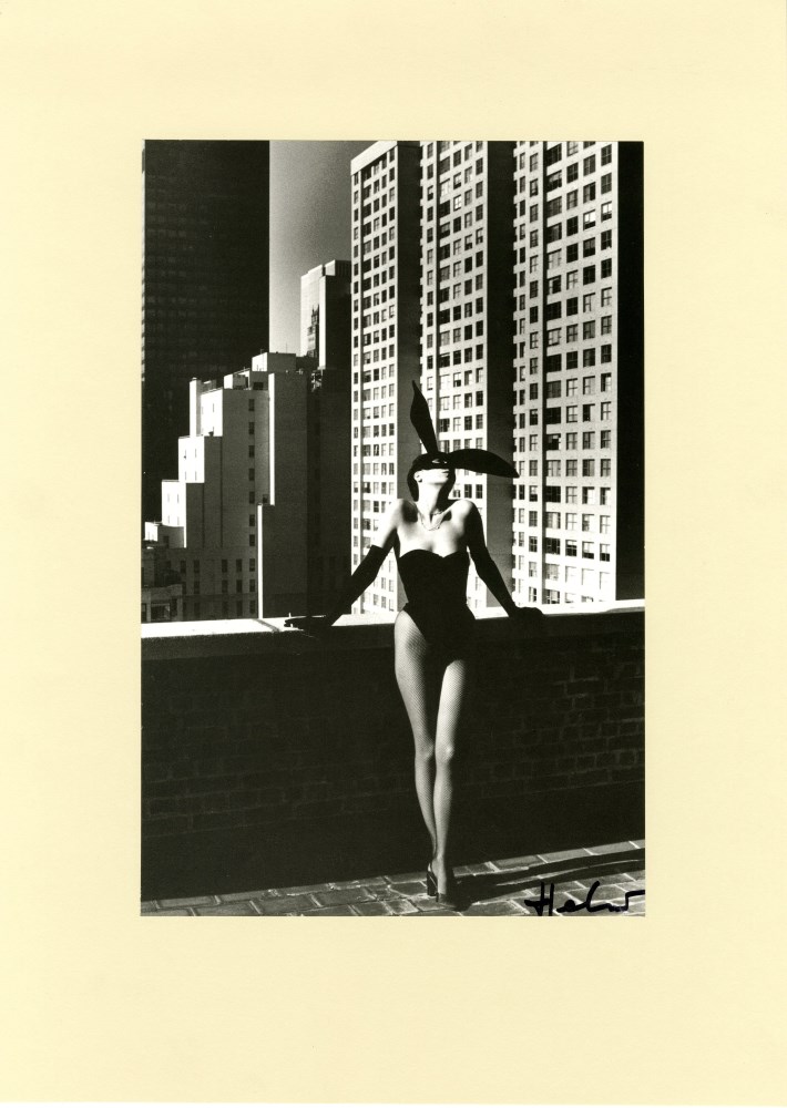 Lot #944: HELMUT NEWTON - Elsa Peretti As a Bunny, New York #1 - Original photolithograph