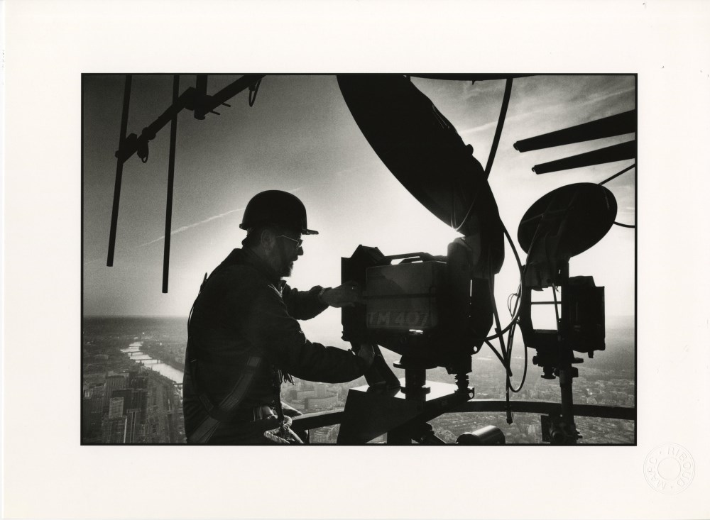 Lot #3032: MARC RIBOUD - Telecommunications dans le ciel de Paris - Original photolithograph