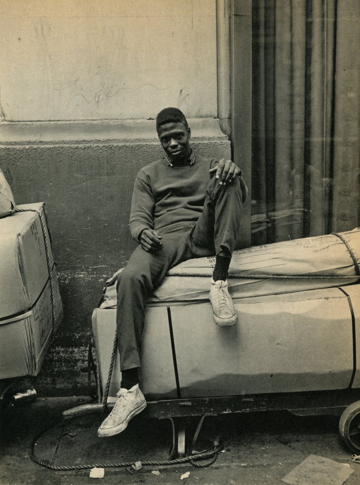 Lot #2149: EVELYN HOFER - Garment Delivery Boy: Seventh Avenue - Original vintage toned photogravure