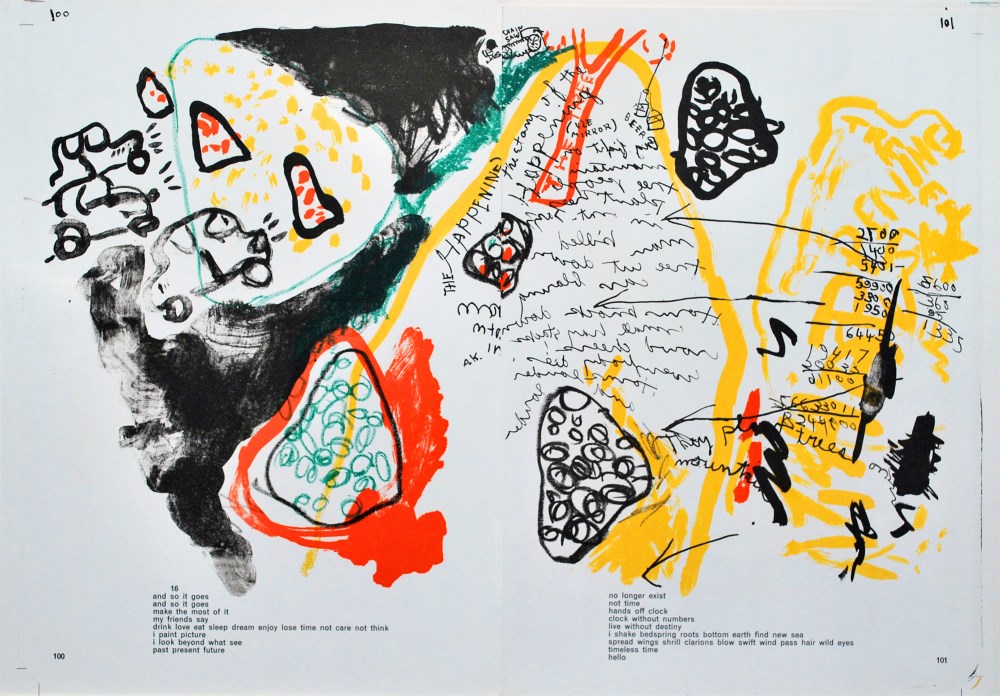 Lot #1910: ALLAN KAPROW - Composition - Color lithograph