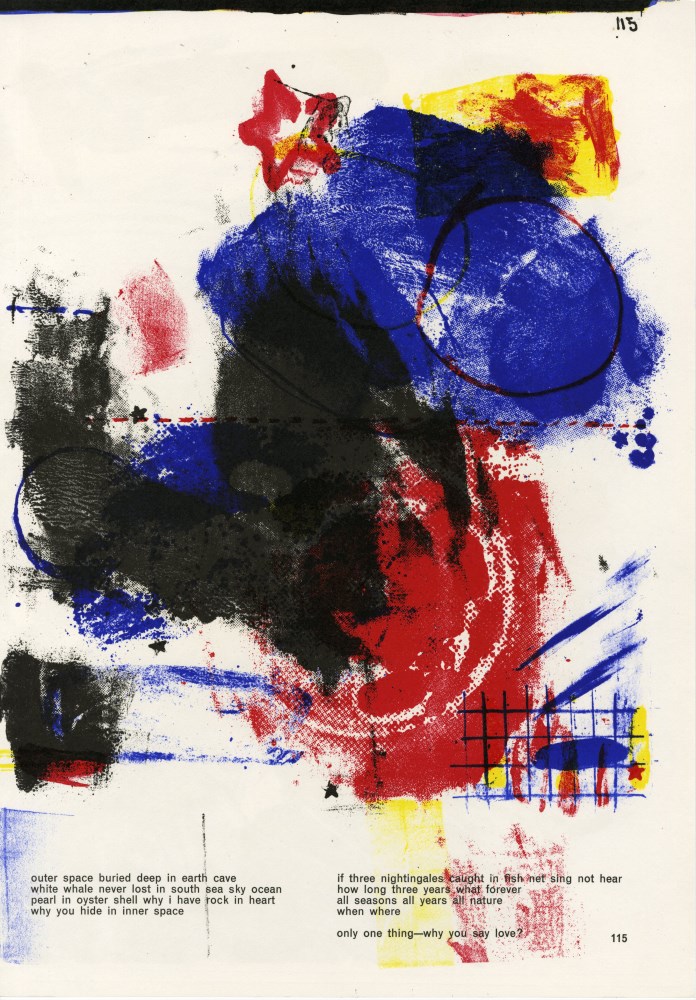 Lot #1913: ROBERT RAUSCHENBERG - Composition - Color lithograph