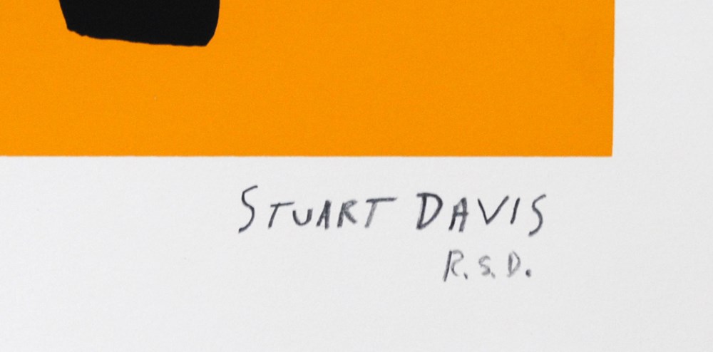 Lot #1423: STUART DAVIS - Thermos - Color silkscreen