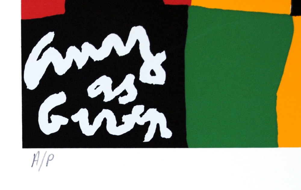 Lot #1423: STUART DAVIS - Thermos - Color silkscreen