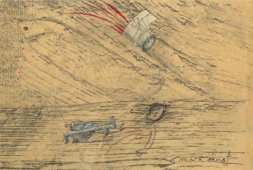 Lot #120: MAX ERNST - Composition - Mixed media and collage