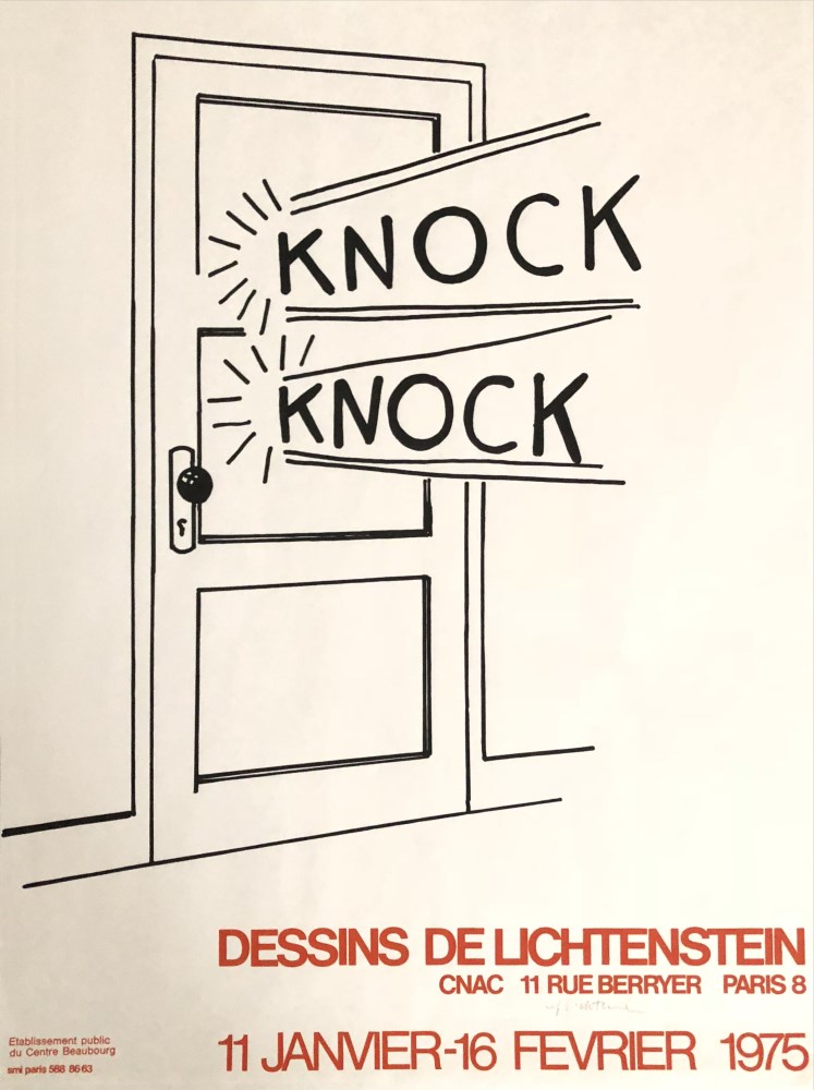 Lot #1947: ROY LICHTENSTEIN - Knock Knock - Color linoleum cut
