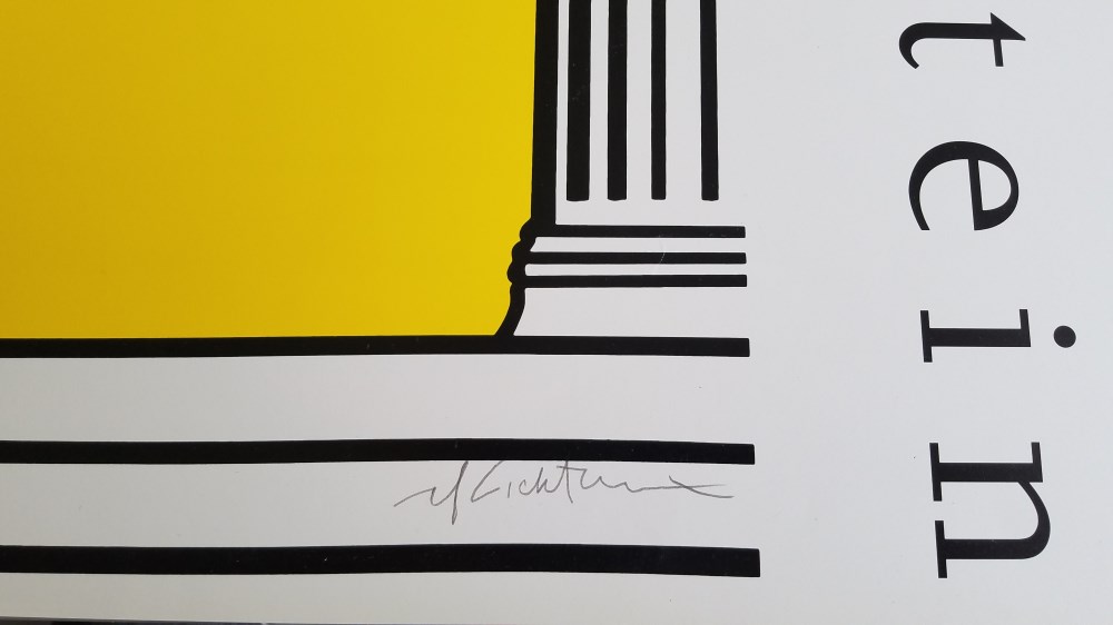 Lot #1833: ROY LICHTENSTEIN - Liberte - Color offset lithograph