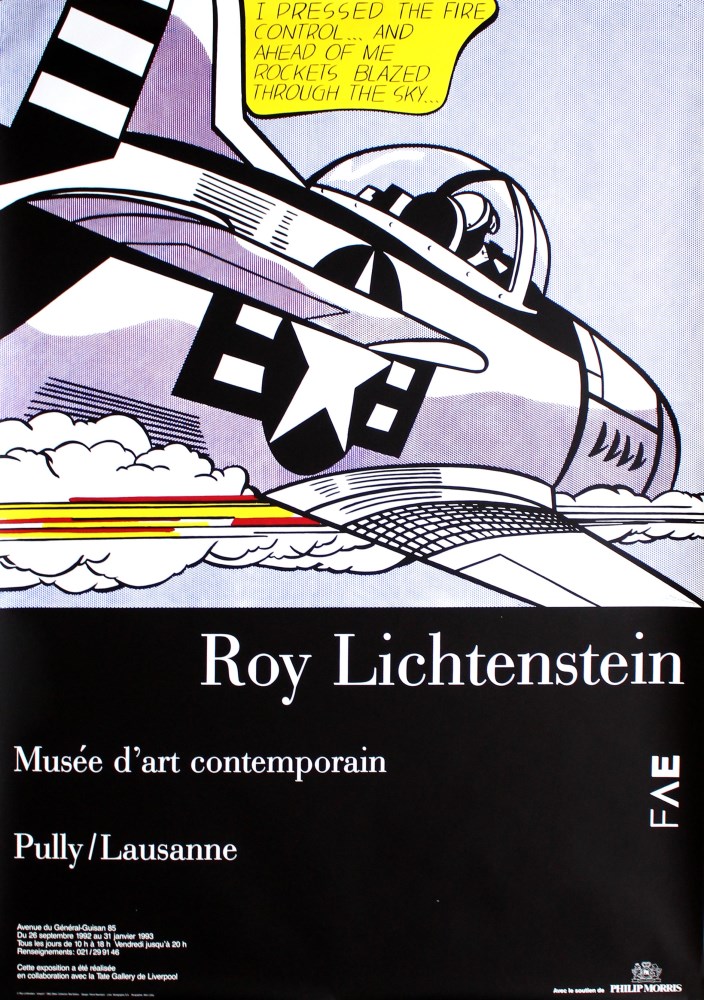 Lot #2234: ROY LICHTENSTEIN - Whaam! - Color lithograph and silkscreen