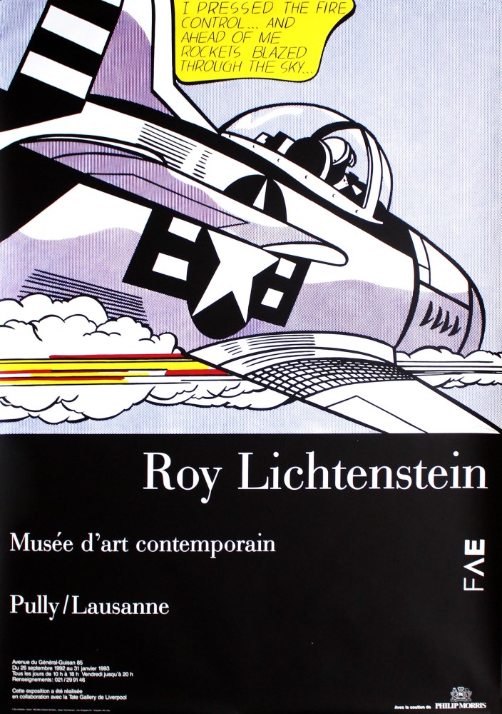 Lot #730: ROY LICHTENSTEIN - Whaam! - Color lithograph and silkscreen