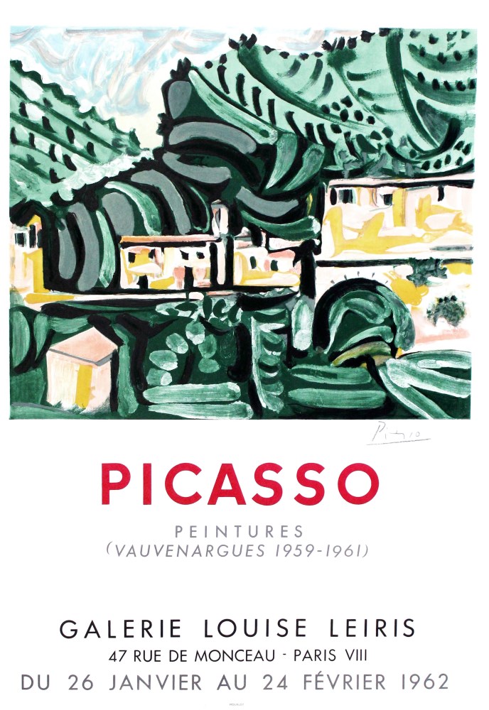 Lot #983: PABLO PICASSO - Picasso: Peintures (Vauvenargues 1959 - 1961) - Color lithograph and collotype