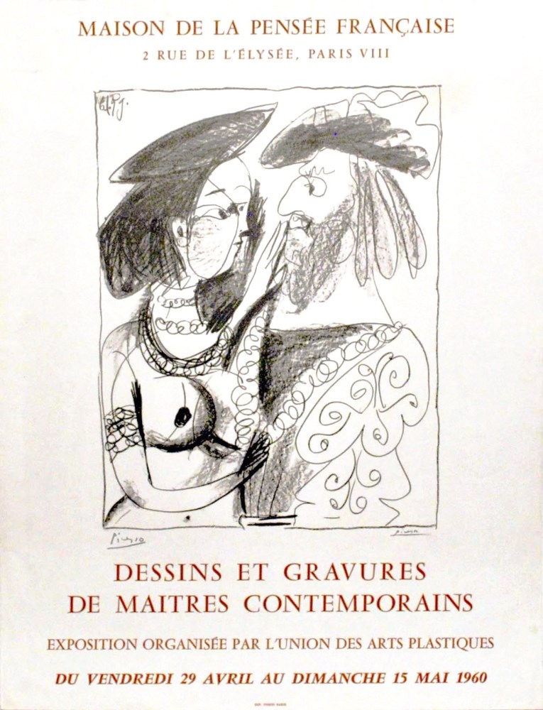 Lot #920: PABLO PICASSO - Dessins et Gravures de Maitres Contemporains - Color letterpress and collotype