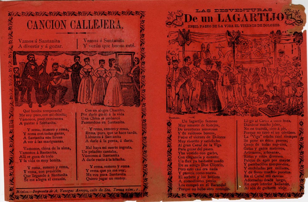 Lot #2411: JOSE GUADALUPE POSADA - Las Desventuras de un Lagartijo - Relief engraving