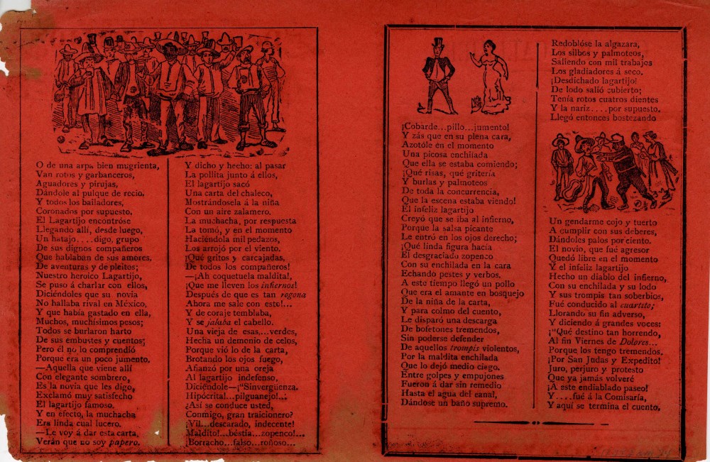 Lot #2411: JOSE GUADALUPE POSADA - Las Desventuras de un Lagartijo - Relief engraving
