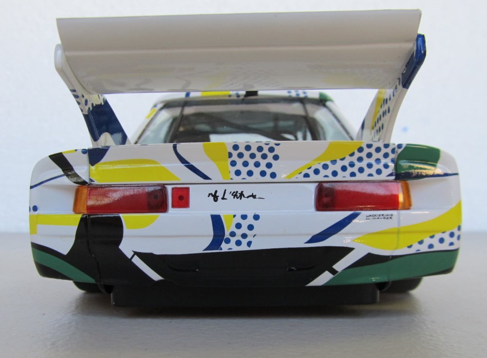 Lot #1800: ROY LICHTENSTEIN - BMW Le Mans Art Car - Color metal diecast sculpture