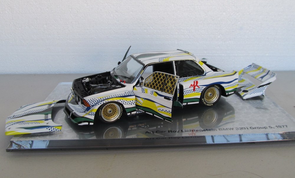 Lot #1800: ROY LICHTENSTEIN - BMW Le Mans Art Car - Color metal diecast sculpture