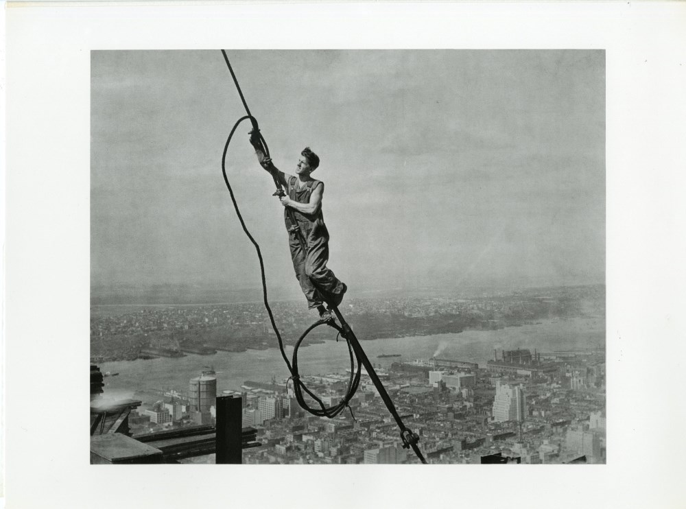 Lot #1046: LEWIS HINE - Icarus, Empire State Building, New York - Original photogravure