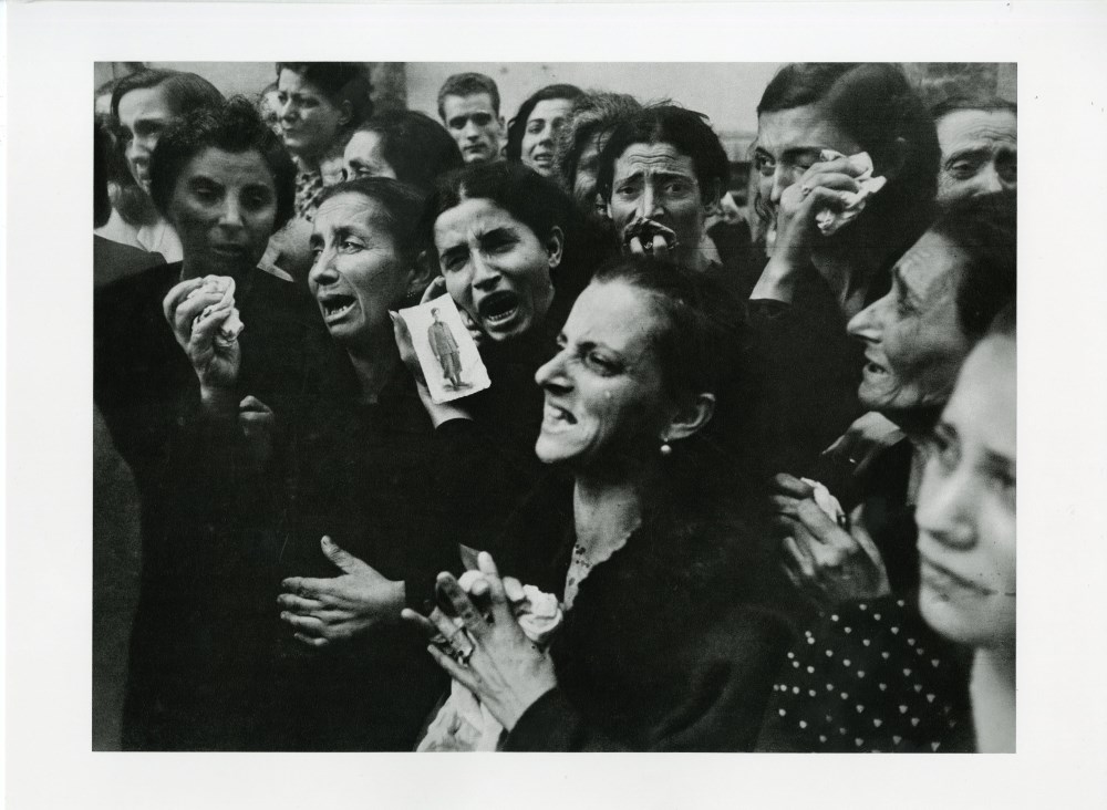 Lot #2583: ROBERT CAPA - Naples, Italy: Grieving Mothers - Original photogravure