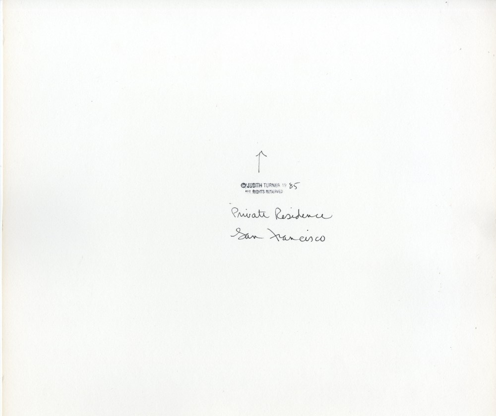 Lot #2771: JUDITH TURNER - Private Residence, San Francisco (#3) - Vintage gelatin silver print