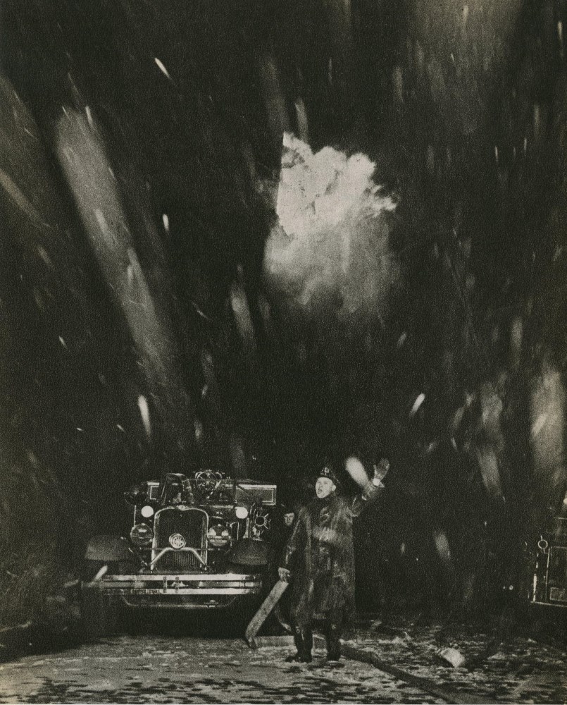 Lot #2109: WEEGEE [arthur h. fellig] - Fire - Original vintage photogravure