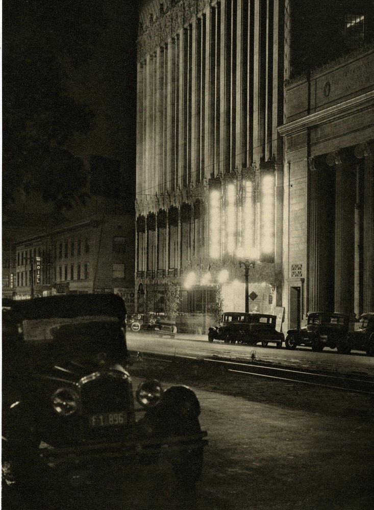 Lot #2243: EMIL OTTO HOPPE - Hollywood at Night - Original vintage photogravure