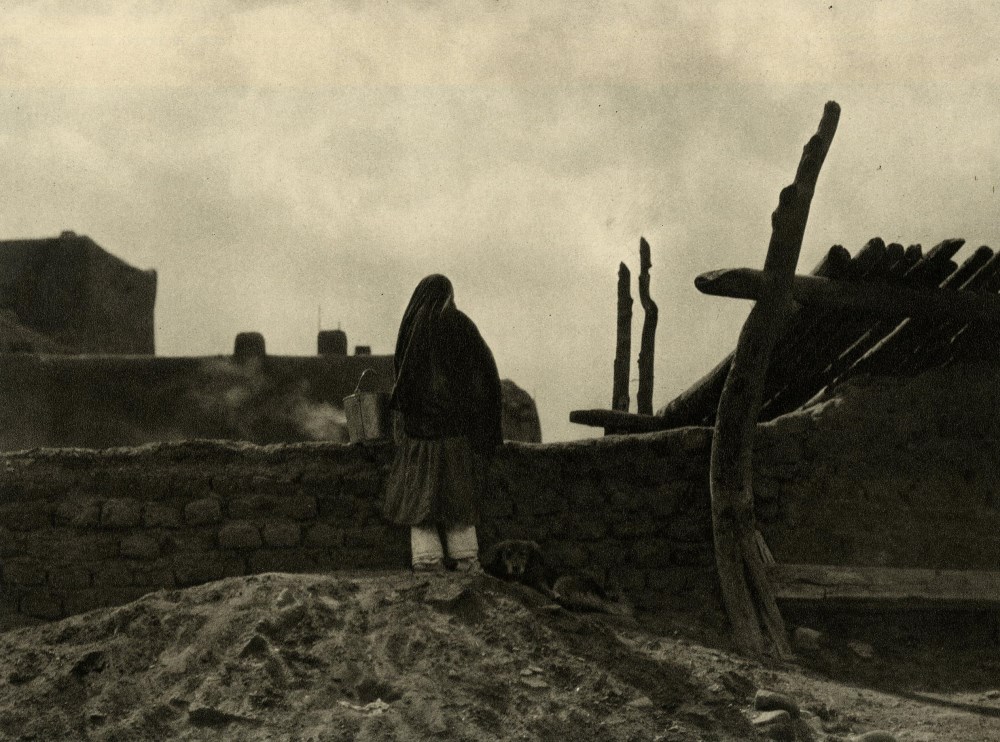 Lot #3030: EMIL OTTO HOPPE - Taos Pueblo #2 - Original vintage photogravure