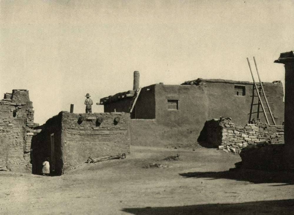 Lot #3292: EMIL OTTO HOPPE - Zuni Indian Village - Original vintage photogravure