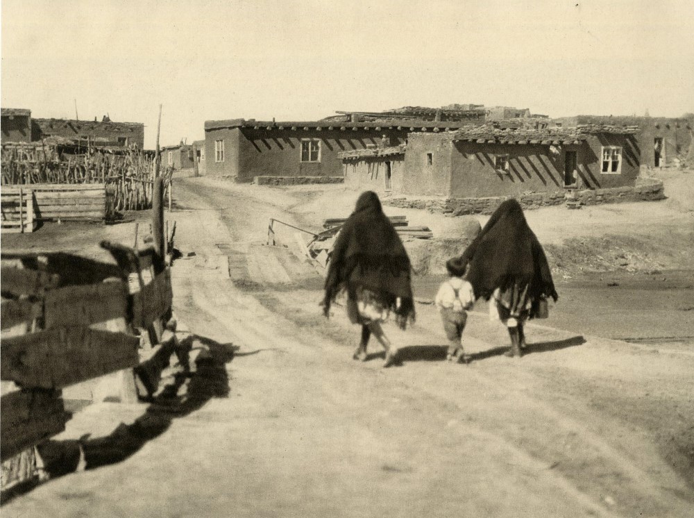 Lot #3291: EMIL OTTO HOPPE - Zuni Indian Pueblo - Original vintage photogravure