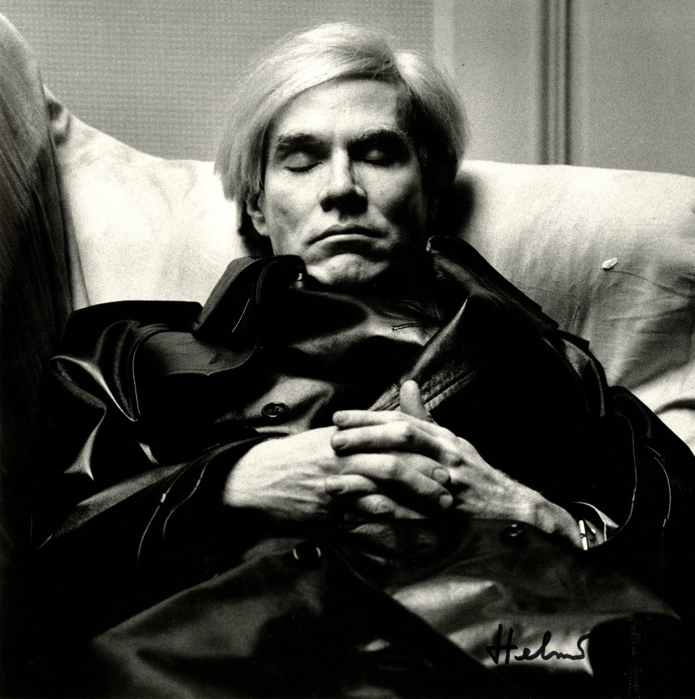 Lot #786: HELMUT NEWTON - Andy Warhol, Sleeping - Original photolithograph