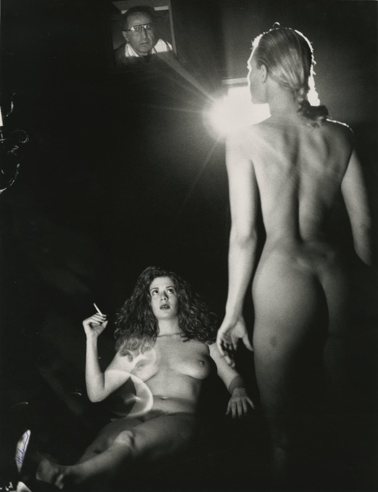 Lot #1050: HELMUT NEWTON - In a Private Projection Room, Beverly Hills - Original photolithograph