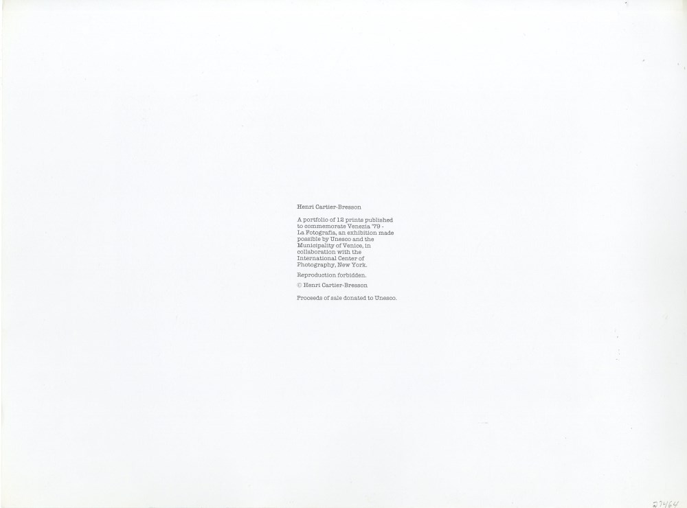 Lot #1691: HENRI CARTIER-BRESSON - Alicante, Spain - Original photogravure