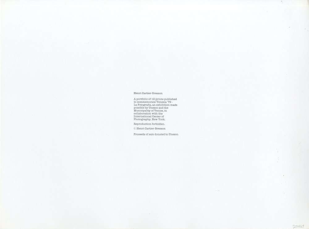 Lot #2909: HENRI CARTIER-BRESSON - Seville, Spain - Original photogravure