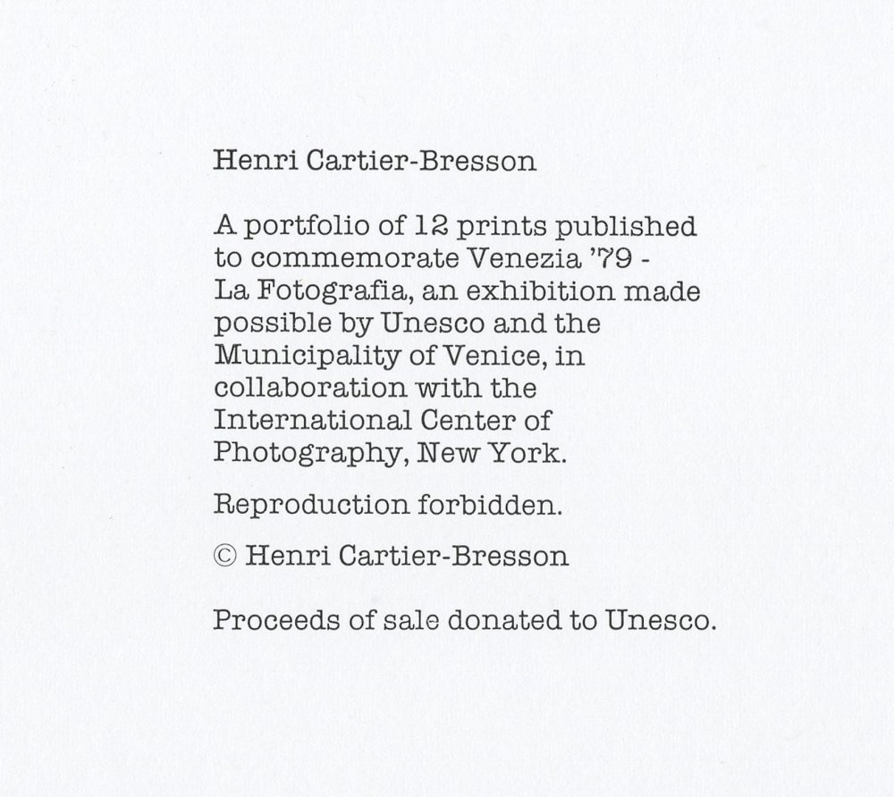 Lot #2231: HENRI CARTIER-BRESSON - Henri Matisse with Birds, Vence, France - Original photogravure