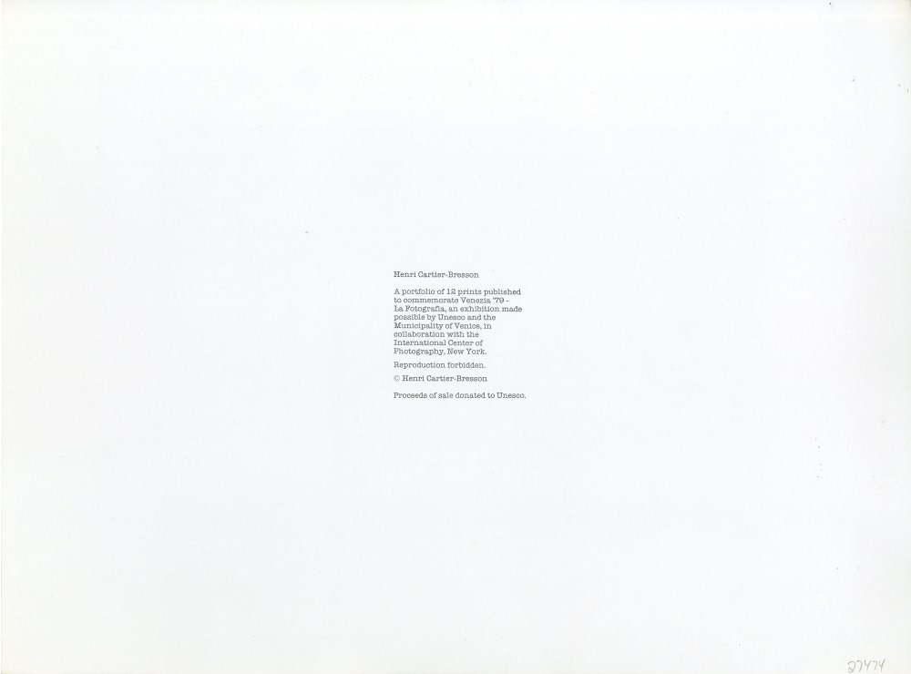 Lot #2698: HENRI CARTIER-BRESSON - Peking, China - Original photogravure