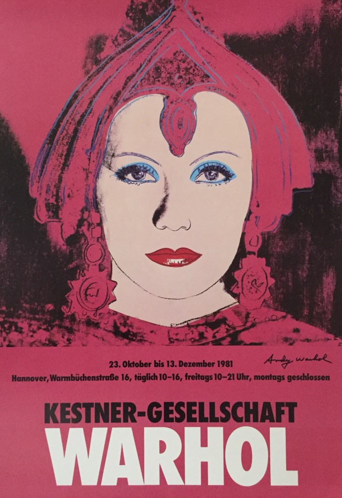 Lot #1415: ANDY WARHOL - The Star (Greta Garbo as Mata Hari) - Color offset lithograph