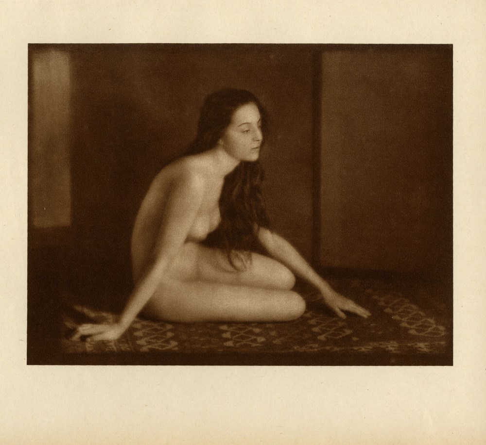 Lot #2634: EMIL OTTO HOPPE - Nude Gypsy from Romania - Original vintage sepia-toned photogravure