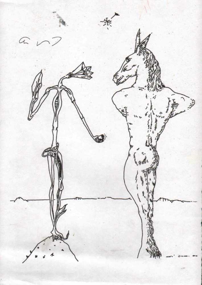 Lot #43: ANDRE MASSON [d'aprs] - Bavardage - Pen and ink drawing