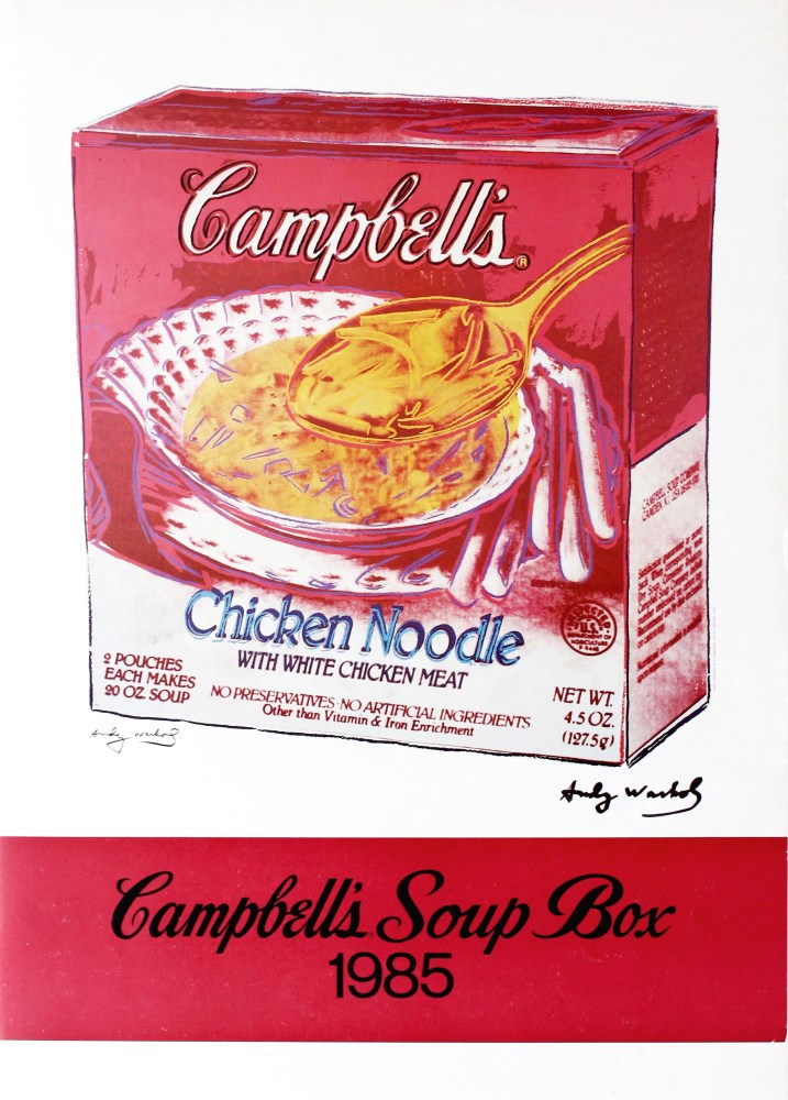 Lot #88: ANDY WARHOL - Campbell's Soup Box - Original color offset lithograph