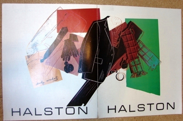 Lot #245: ANDY WARHOL - Halston Men's Wear - Original color silkscreen and lithograph